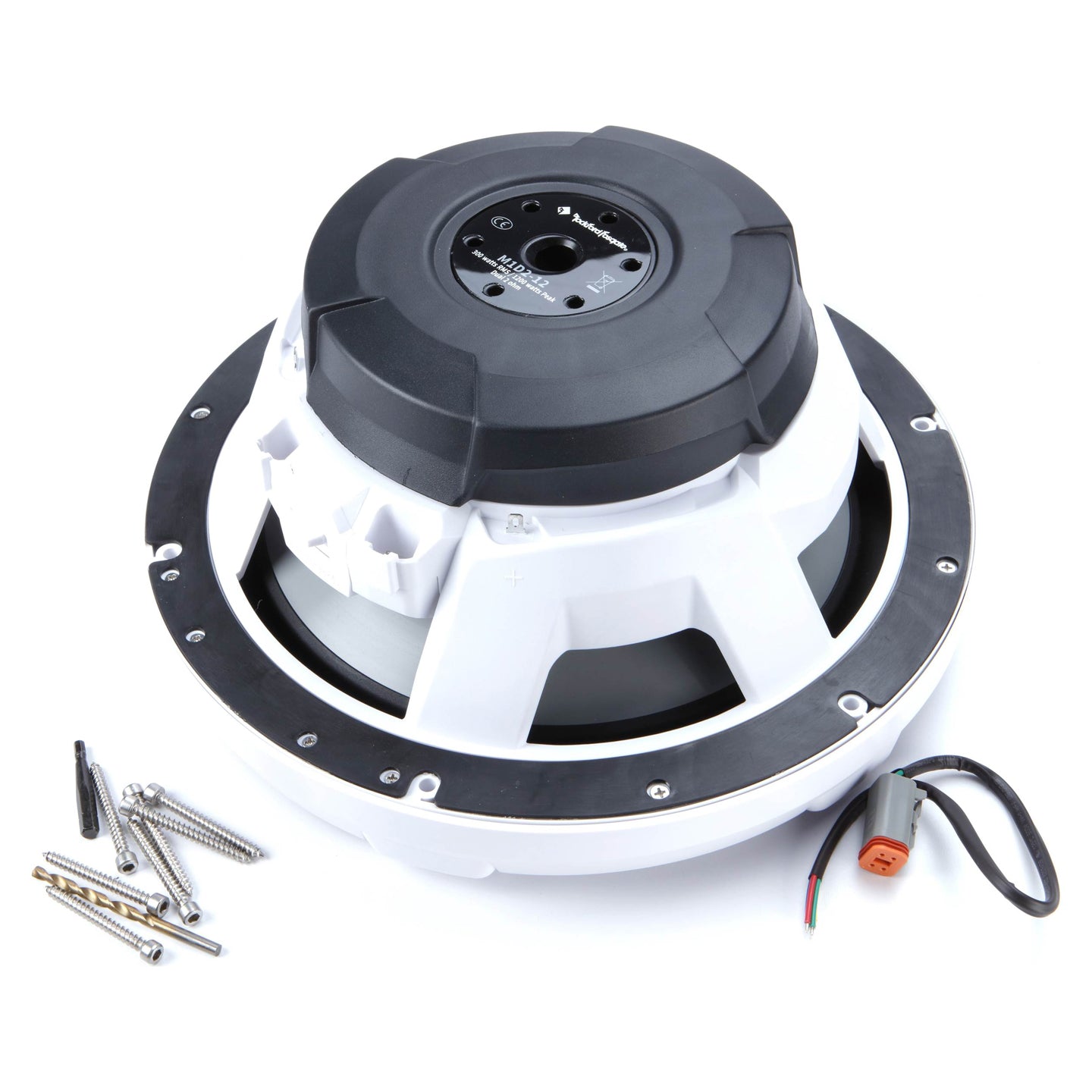 Rockford Fosgate M1D2-12, M1 12" Color Optix Marine Subwoofer Dual Voice Coil 2 Ohm, 1200W