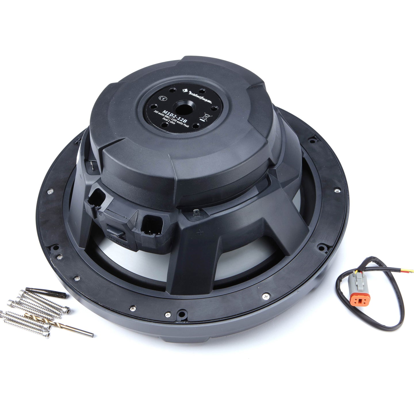 Rockford Fosgate M1D2-12B, M1 12" Color Optix Marine Subwoofer Dual Voice Coil 2 Ohm, 1200W