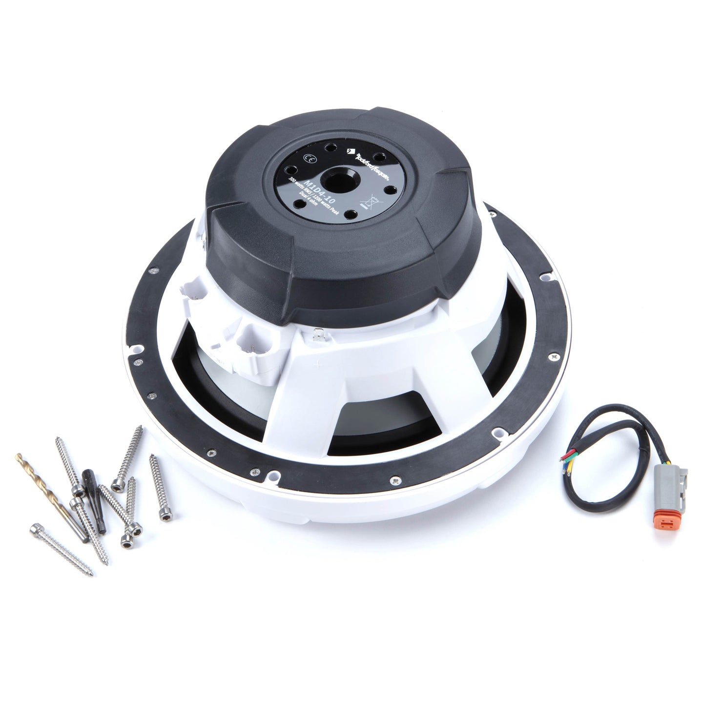 Rockford Fosgate M1D4-10, M1 10" Color Optix Marine Subwoofer Dual Voice Coil 4 Ohm, 1200W