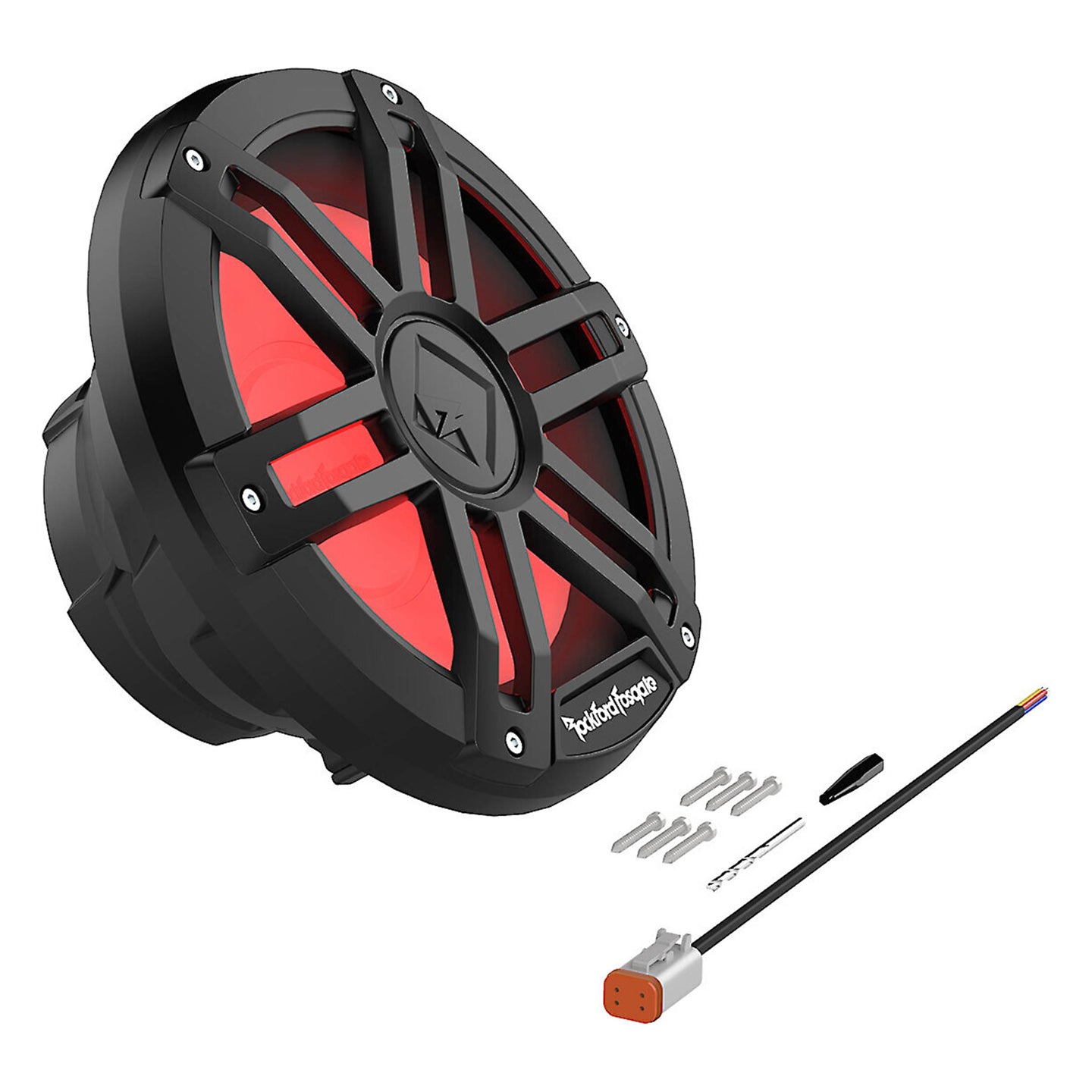 Rockford Fosgate M1D4-10B, M1 10" Color Optix Marine Subwoofer Dual Voice Coil 4 Ohm, 1200W
