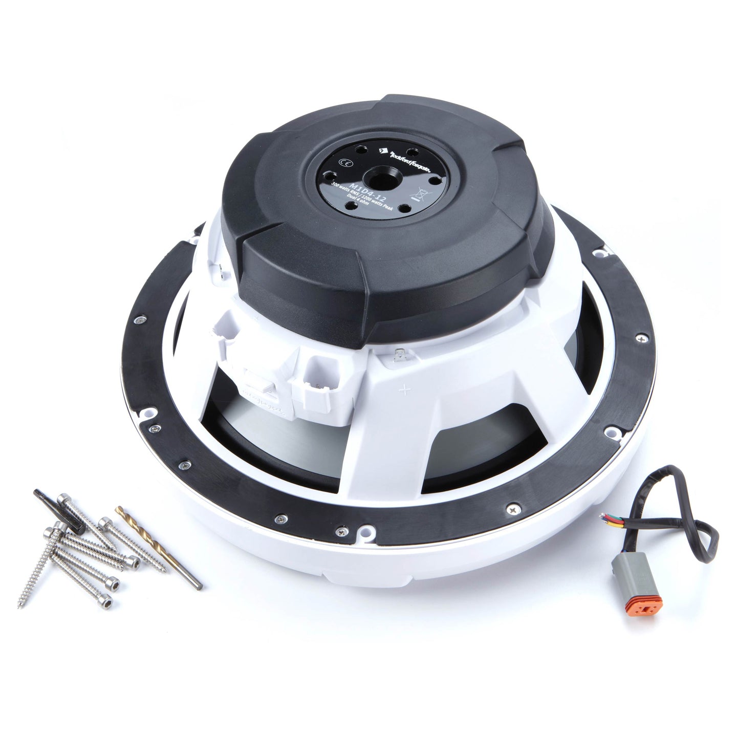 Rockford Fosgate M1D4-12, M1 12" Color Optix Marine Subwoofer Dual Voice Coil 4 Ohm, 1200W
