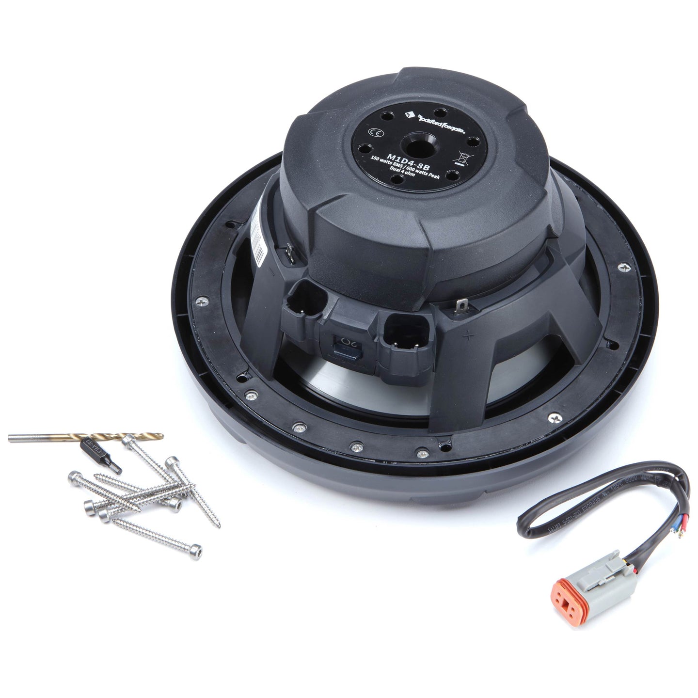 Rockford Fosgate M1D4-8B, M1 8" Color Optix Marine SubwooferDual Voice Coil 4 Ohm, 150 Watts RMS, 600W