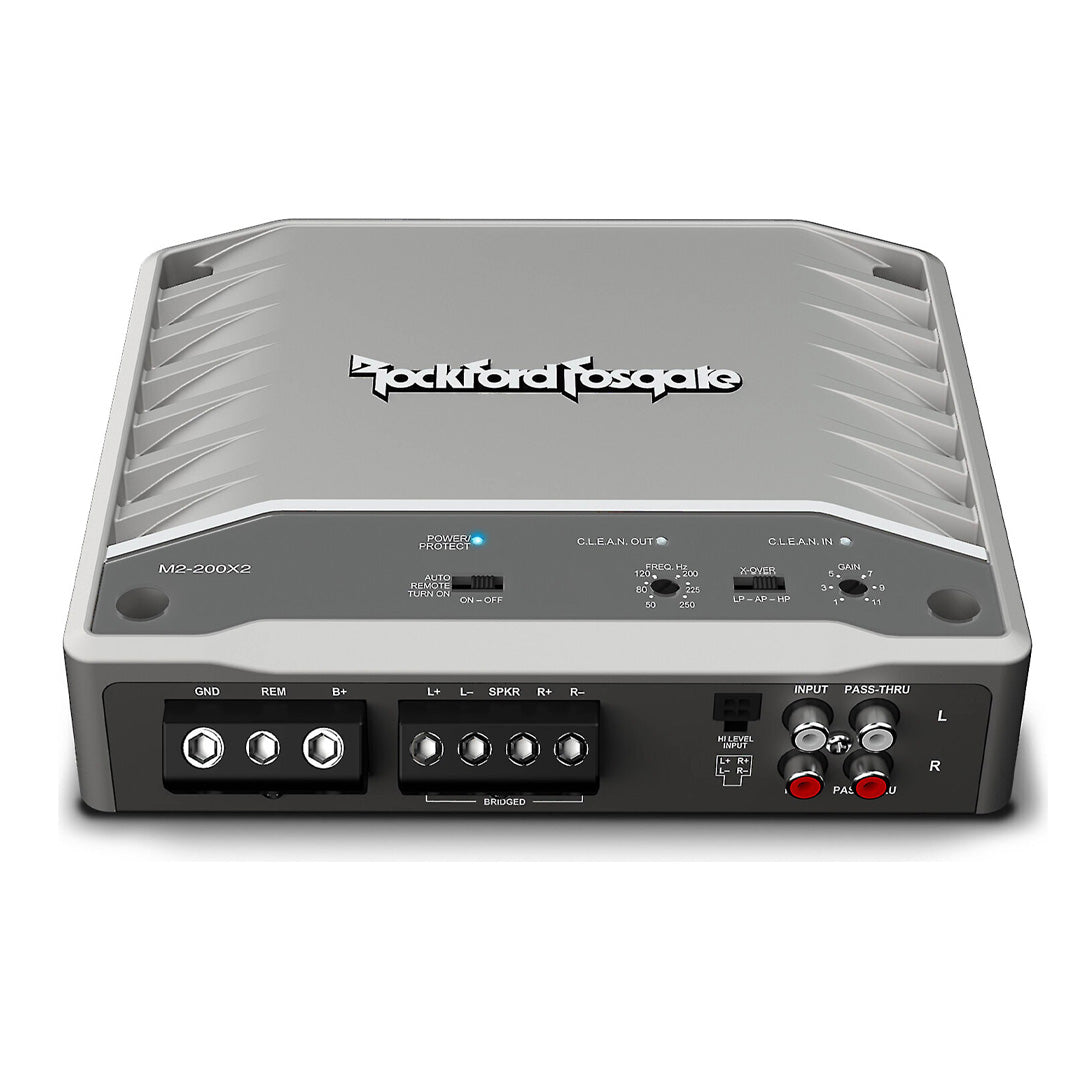 Rockford Fosgate M2-200X2, Prime M2 Series 2-Channel Element Ready™ Amplifier  - 200 Watts
