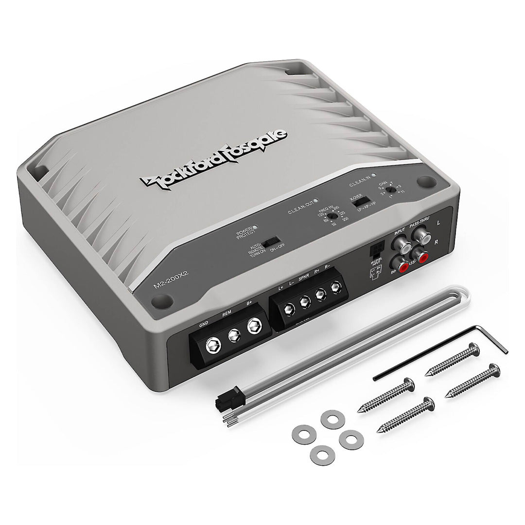 Rockford Fosgate M2-200X2, Prime M2 Series 2-Channel Element Ready™ Amplifier  - 200 Watts