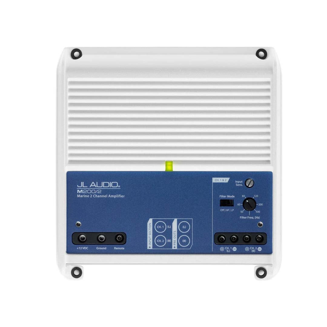 JL Audio M200/2, M Series Class D Marine Full Range 2 Channel Amplifier