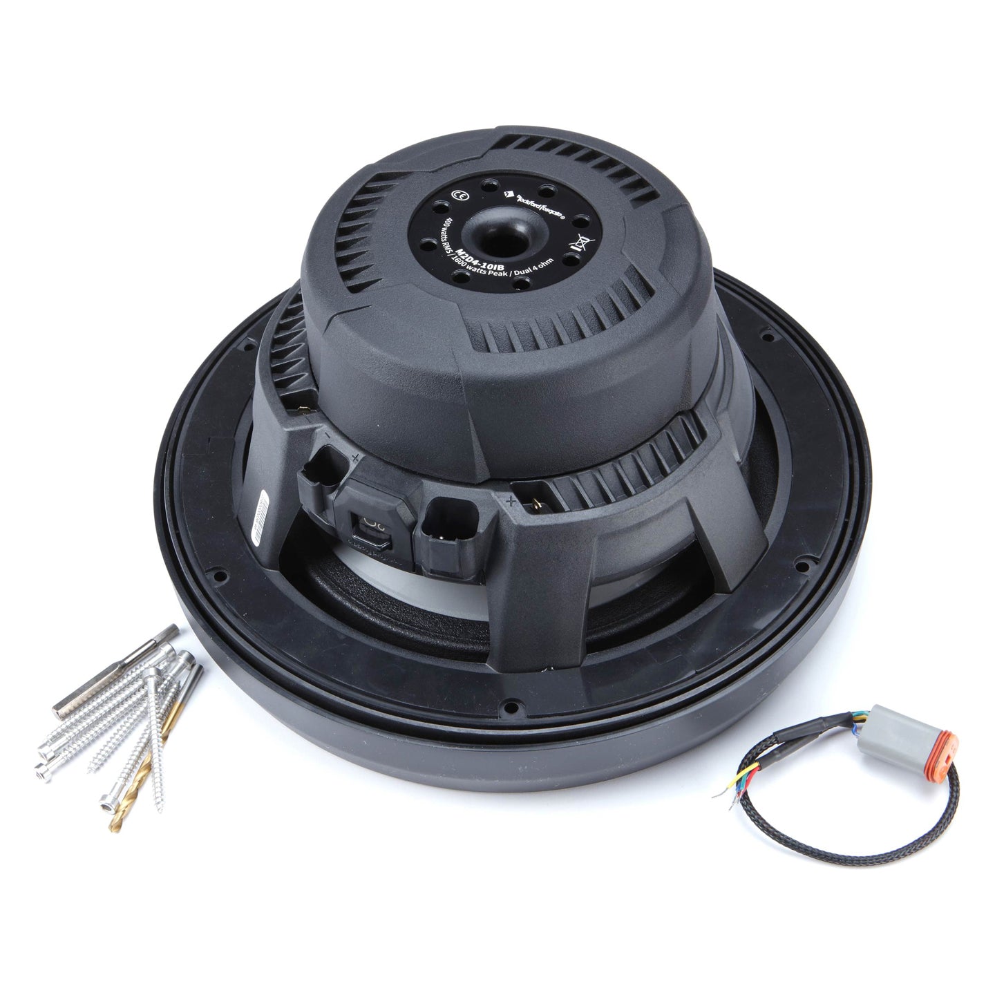 Rockford Fosgate M2D4-10IB, M2 10" Color Optix Infinite Baffle Marine 4 Ohm Dual Voice Coil Subwoofer, 1600W