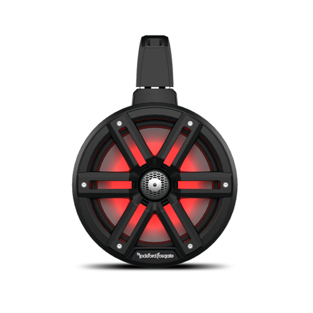 Rockford Fosgate M2WL-8HB, M2 Series 8" Color Optix Horn Wake Tower Speakers - Black & Stainless Grille - 1200W