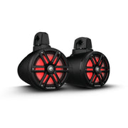 Rockford Fosgate M2WL-8HB, M2 Series 8" Color Optix Horn Wake Tower Speakers - Black & Stainless Grille - 1200W
