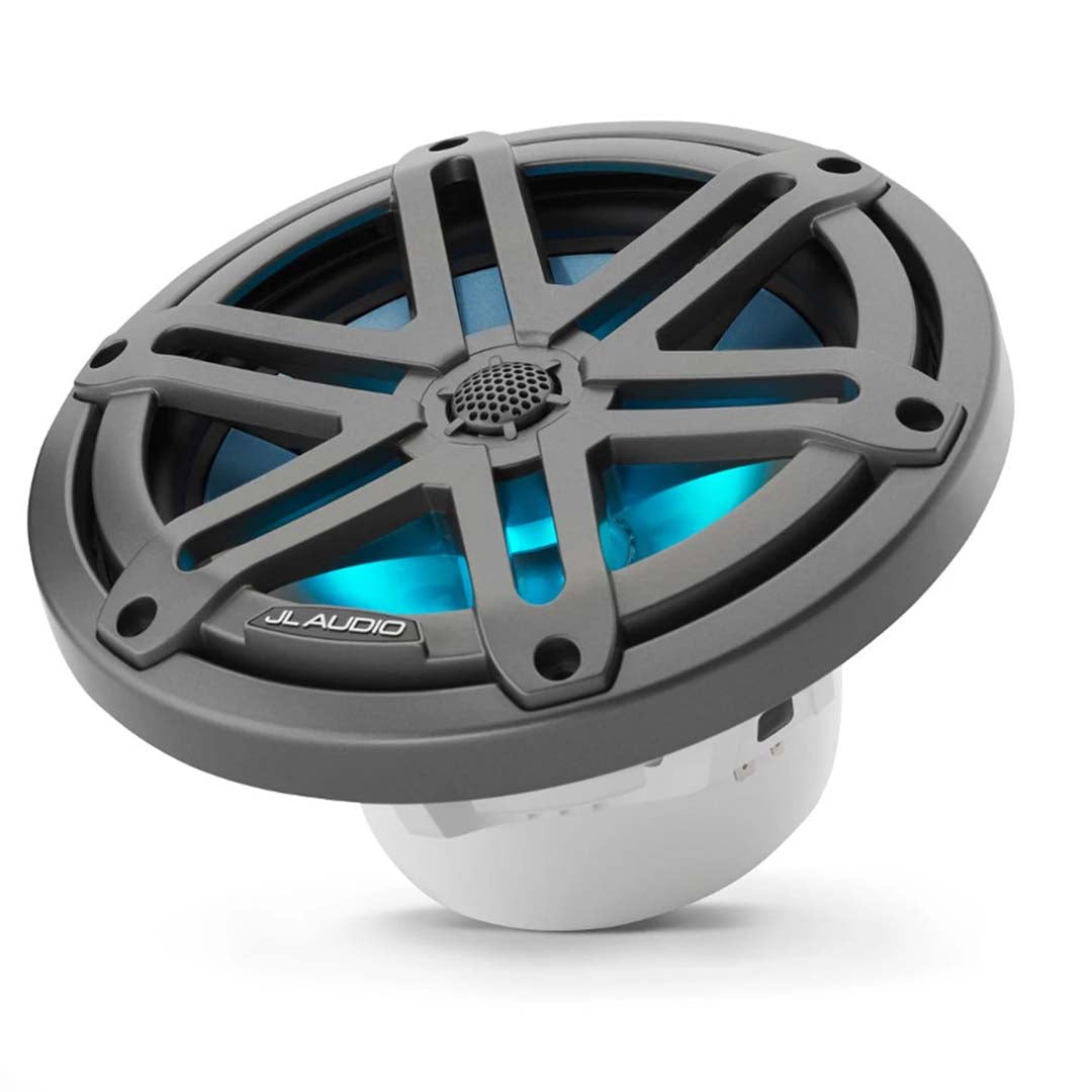 JL Audio M3-770X-S-Gm-i, M3 7.7" 2-Way Marine Speaker, Sport Gunmetal w/ LED