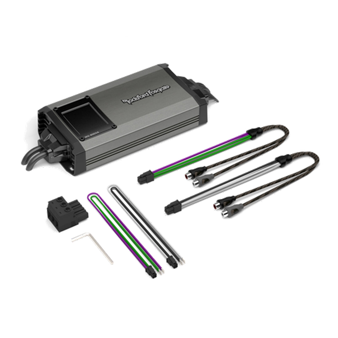 Rockford Fosgate M5-800X4, M5 Element Ready 4 Channel Full Range Marine Amplifier - 800W