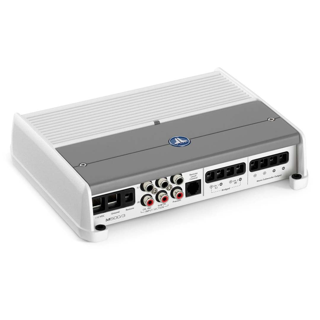 JL Audio M500/3, M Series Class D Marine 3-Ch Amplifier