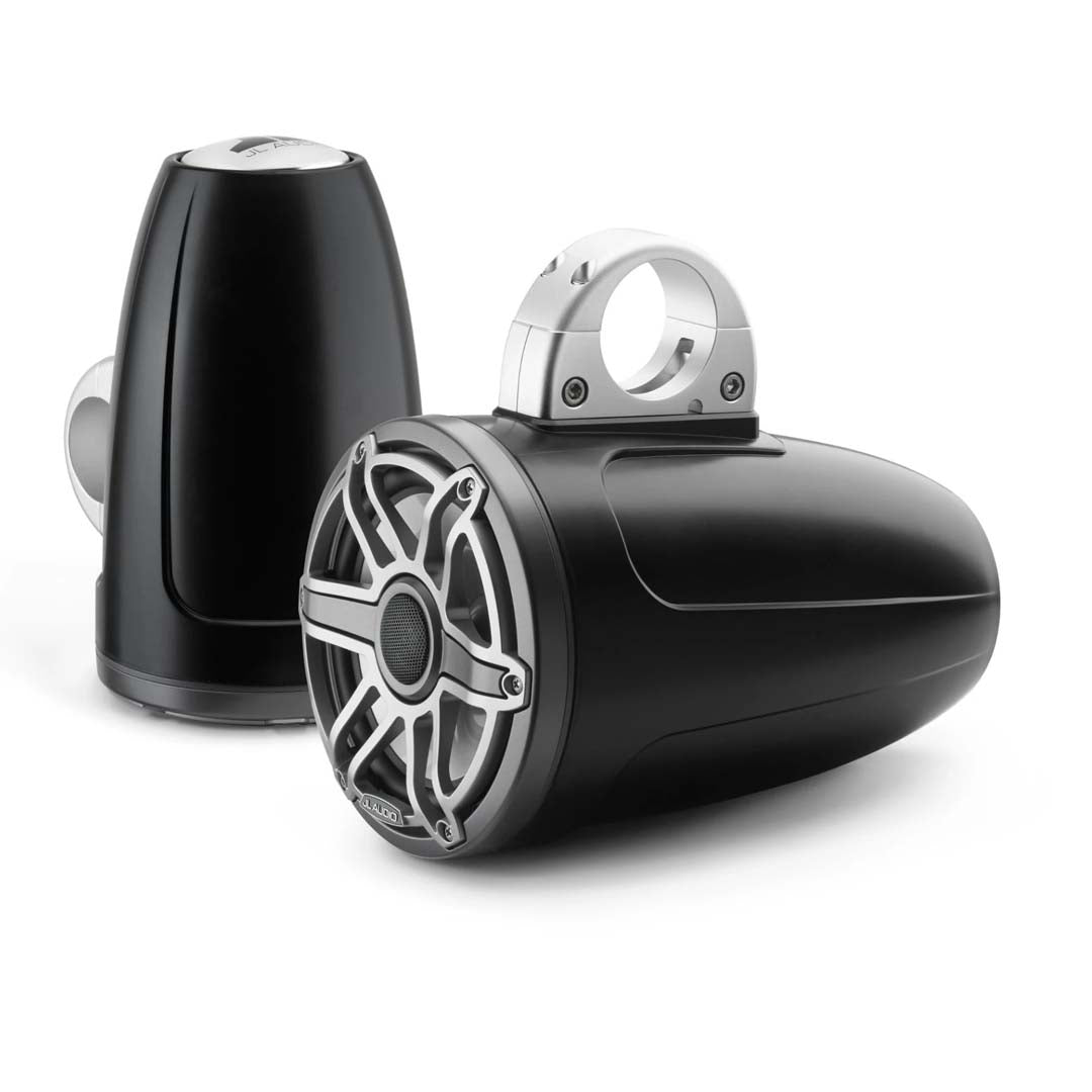 JL Audio M6-770ETXv3-Sb-S-GmTi, M6 Series 7.7" Enclosed Tower Coaxial Marine Speaker System