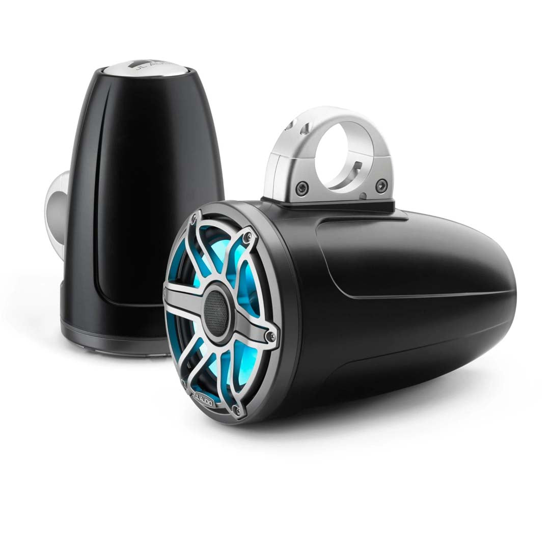 JL Audio M6-770ETXv3-Sb-S-GmTi-i, M6 Series 7.7" Enclosed Tower Coaxial Marine Speaker System