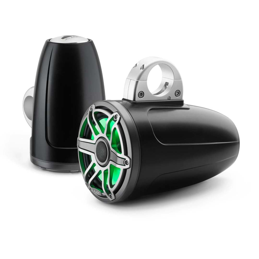 JL Audio M6-880ETXv3-Sb-S-GmTi-i, M6 Series 8.8" Enclosed Tower Coaxial Marine Speaker System