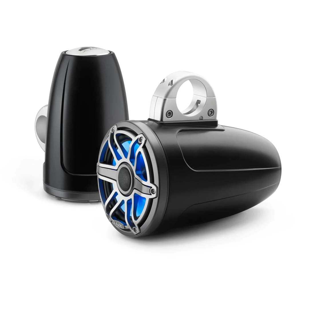 JL Audio M6-880ETXv3-Sb-S-GmTi-i, M6 Series 8.8" Enclosed Tower Coaxial Marine Speaker System
