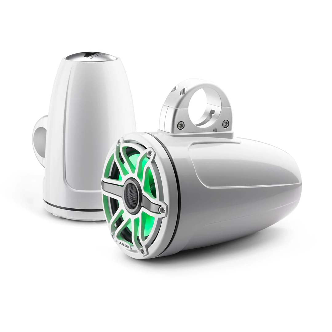 JL Audio M6-880ETXv3-Gw-S-GwGw-i, M6 Series 8.8" Enclosed Tower Coaxial Marine Speaker System