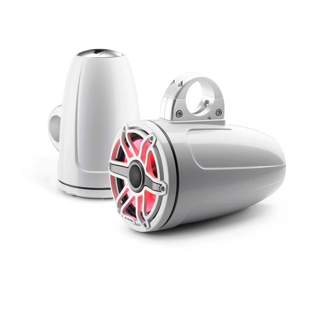 JL Audio M6-770ETXv3-Gw-S-GwGw-i, M6 Series 7.7" Enclosed Tower Coaxial Marine Speaker System