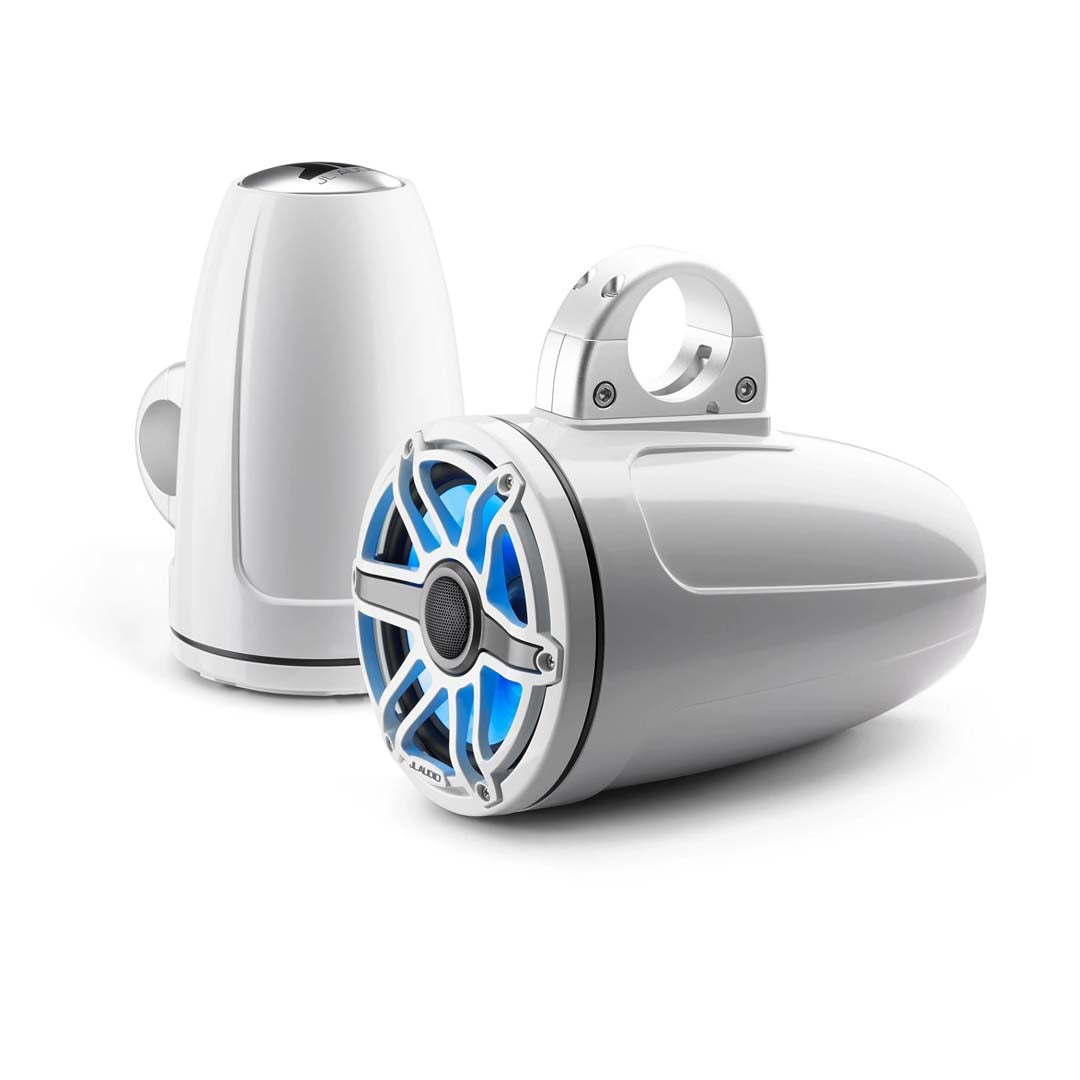 JL Audio M6-880ETXv3-Gw-S-GwGw-i, M6 Series 8.8" Enclosed Tower Coaxial Marine Speaker System