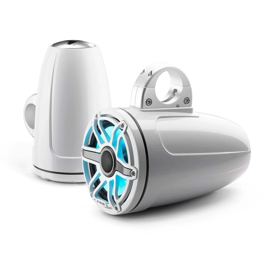 JL Audio M6-880ETXv3-Gw-S-GwGw-i, M6 Series 8.8" Enclosed Tower Coaxial Marine Speaker System