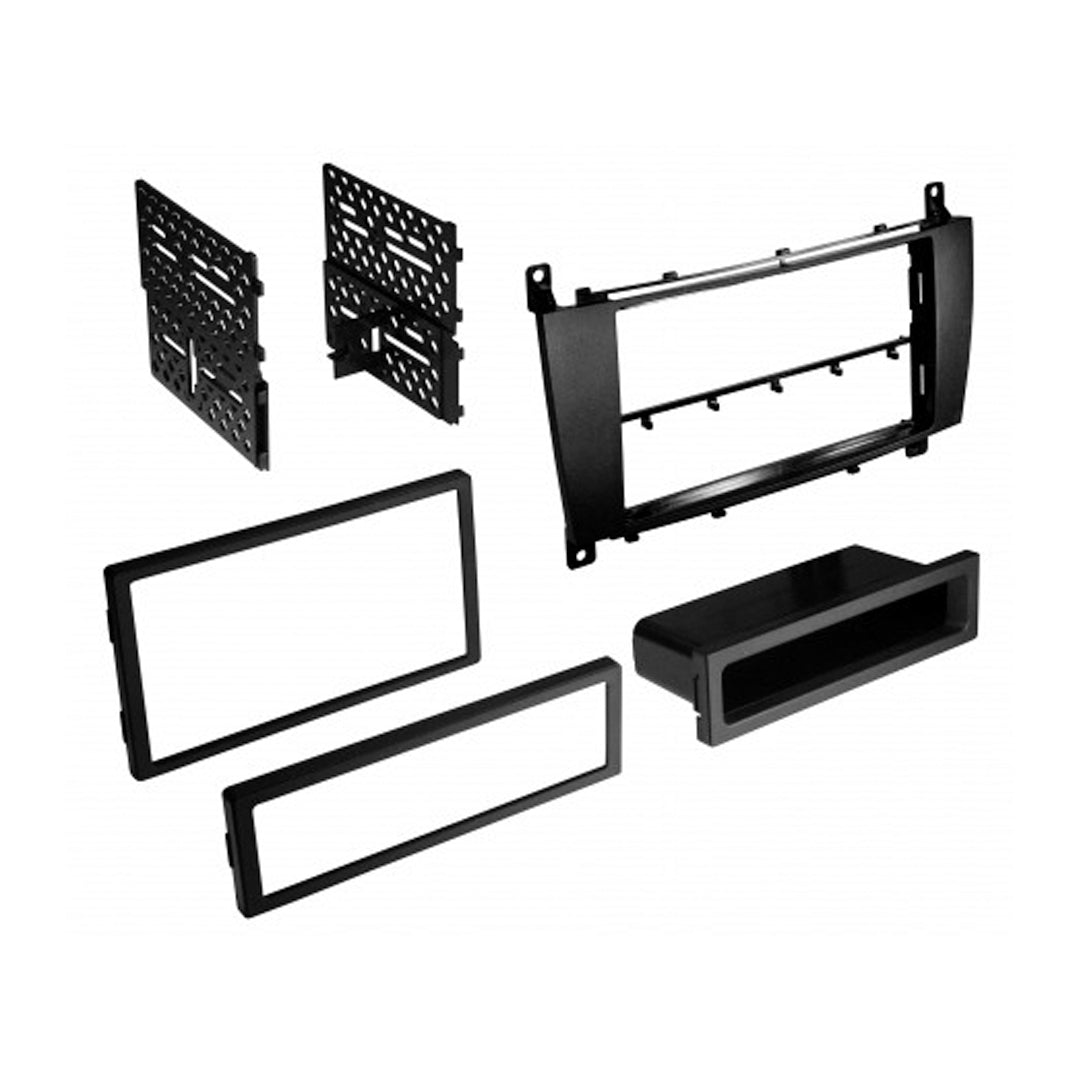 American International MBK102C, 2005-2007 Mercedes C-Class Single DIN / ISO w/ Pocket or Double DIN