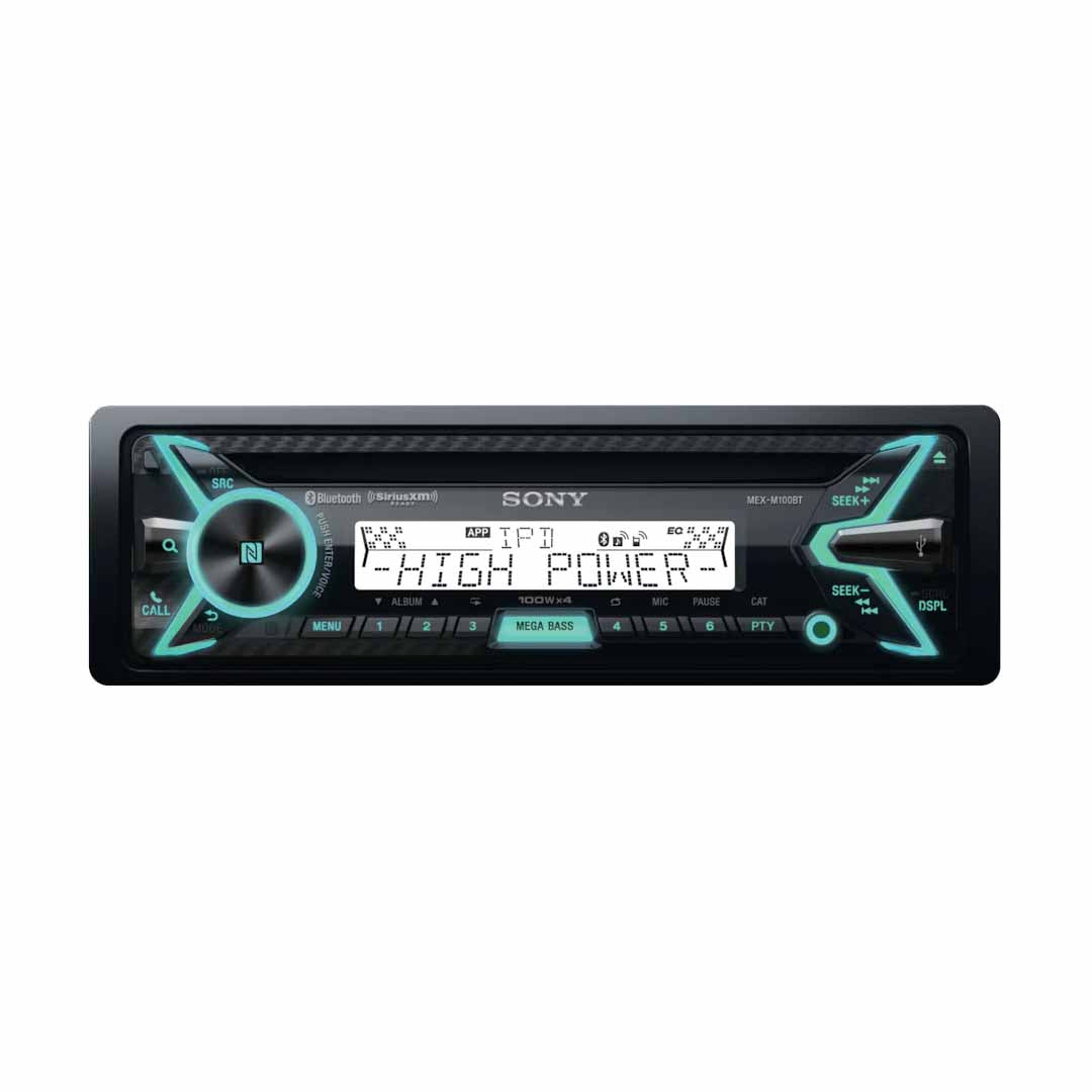 Sony MEX-M100BT, Single Din CD/AM/FM Bluetooth Amplified Marine Stereo Receiver