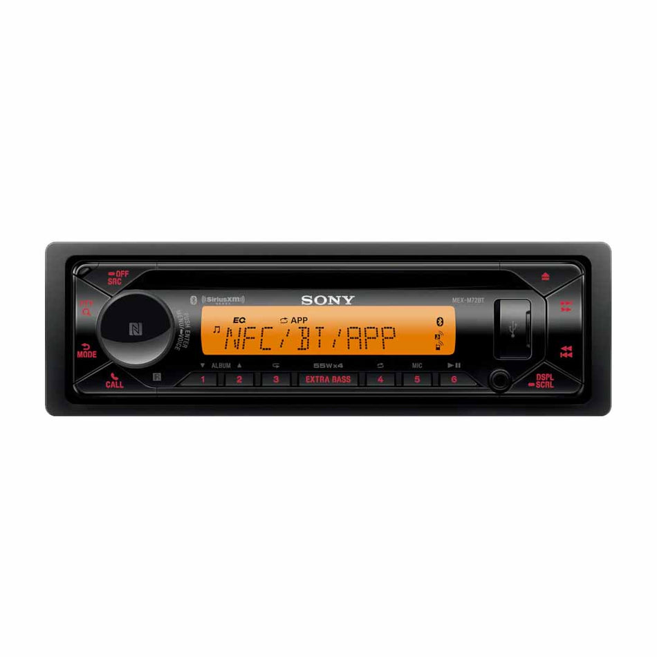 Sony MEX-M72BT, Single Din CD/AM/FM Bluetooth Marine Stereo Receiver