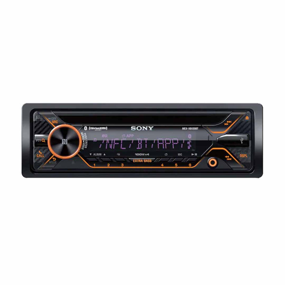 Sony MEX-XB120BT, Single Din AM/FM/CD/MP3 Player Car Stereo, Bluetooth Hi-Power
