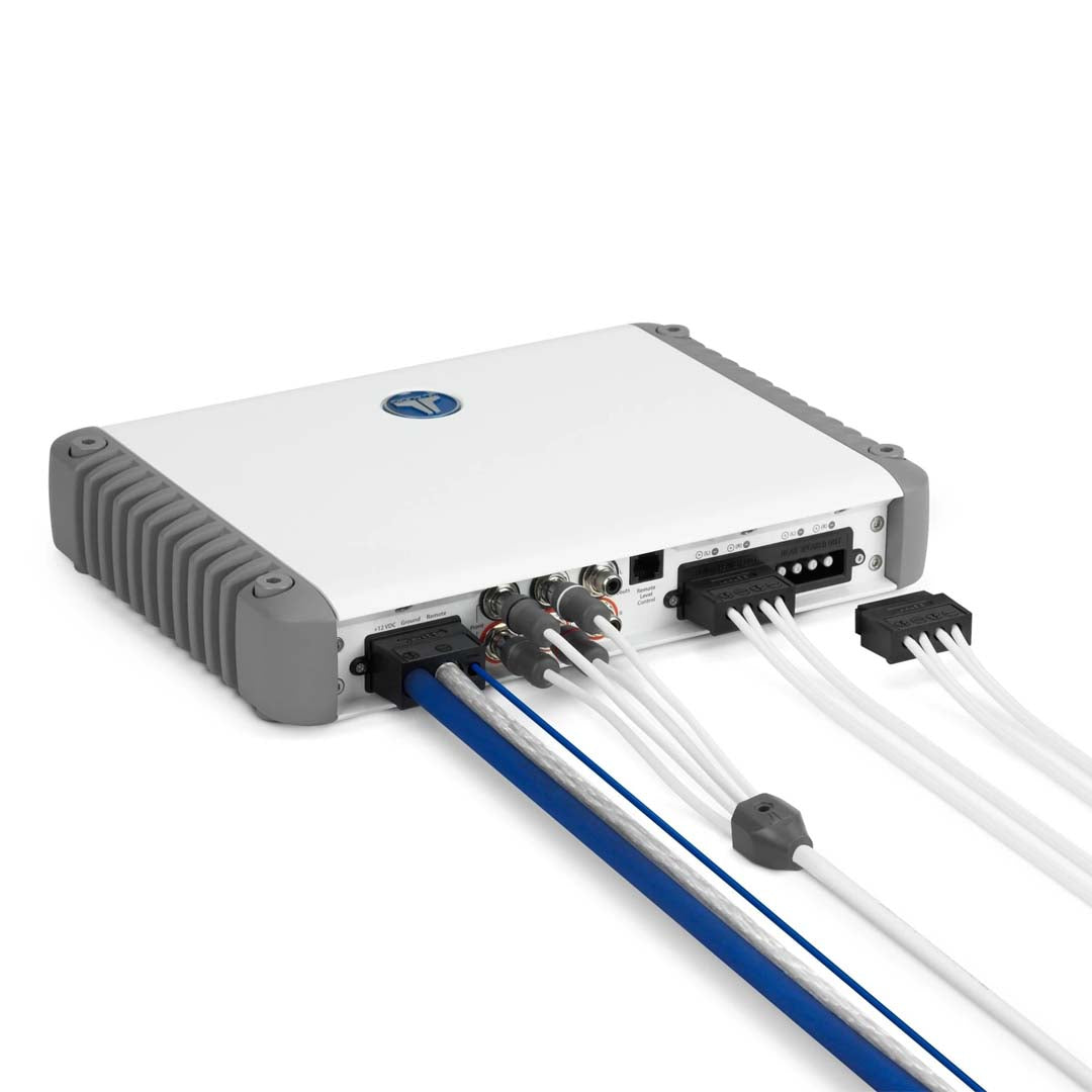 JL Audio MHD600/4-24V, M Series (24-Volt Systems Only) 4-Channel Class D Marine Full-Range Amplifier