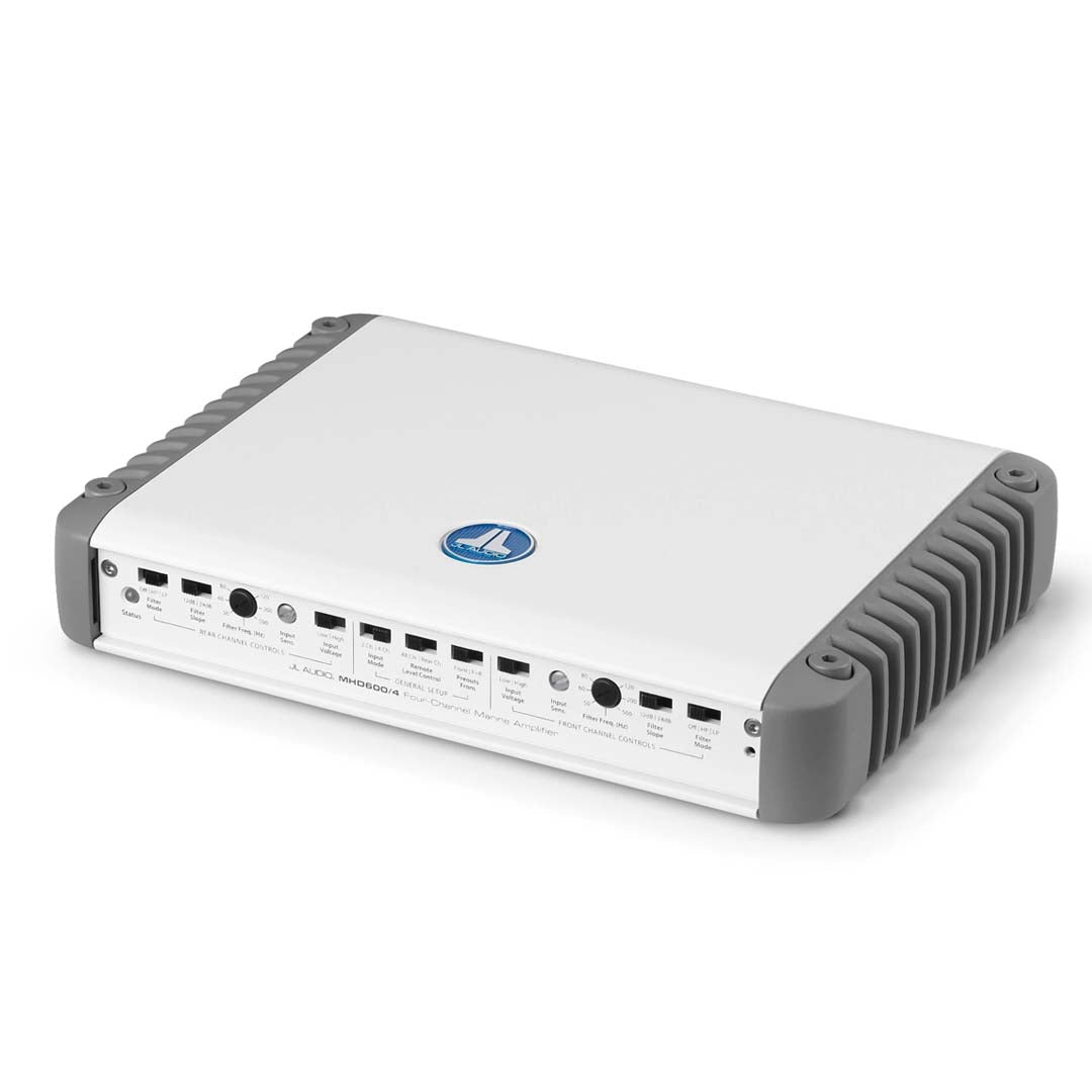 JL Audio MHD600/4, M Series 4-Channel Class D Marine Full-Range Amplifier