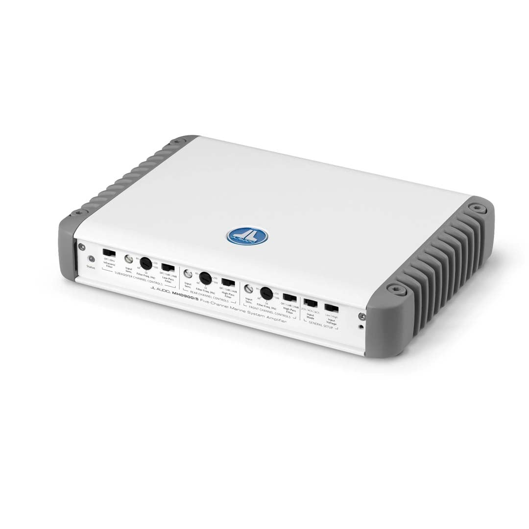 JL Audio MHD900/5-24V, M Series (24Volt Systems Only) 5-Channel Class D Marine System Amplifier