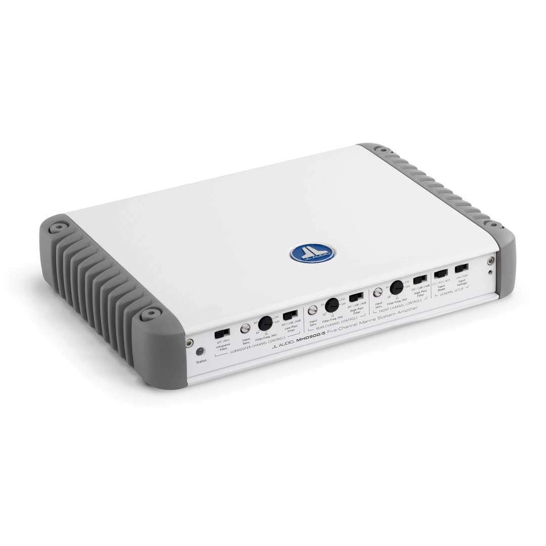 JL Audio MHD900/5-24V, M Series (24Volt Systems Only) 5-Channel Class D Marine System Amplifier