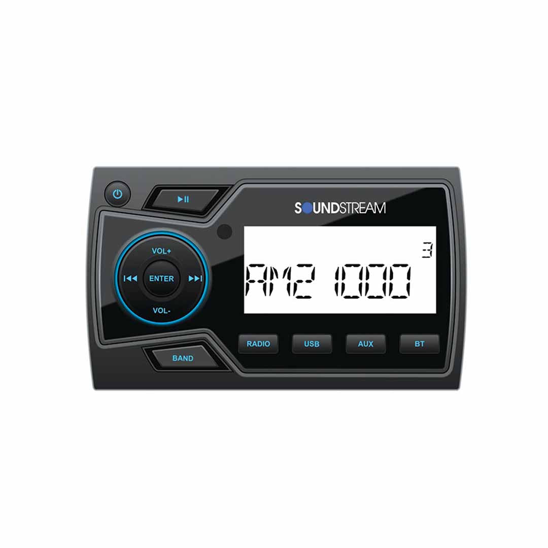 Soundstream MHU-32, Marine Grade Multimedia Source Unit, 2 Zone, Bluetooth