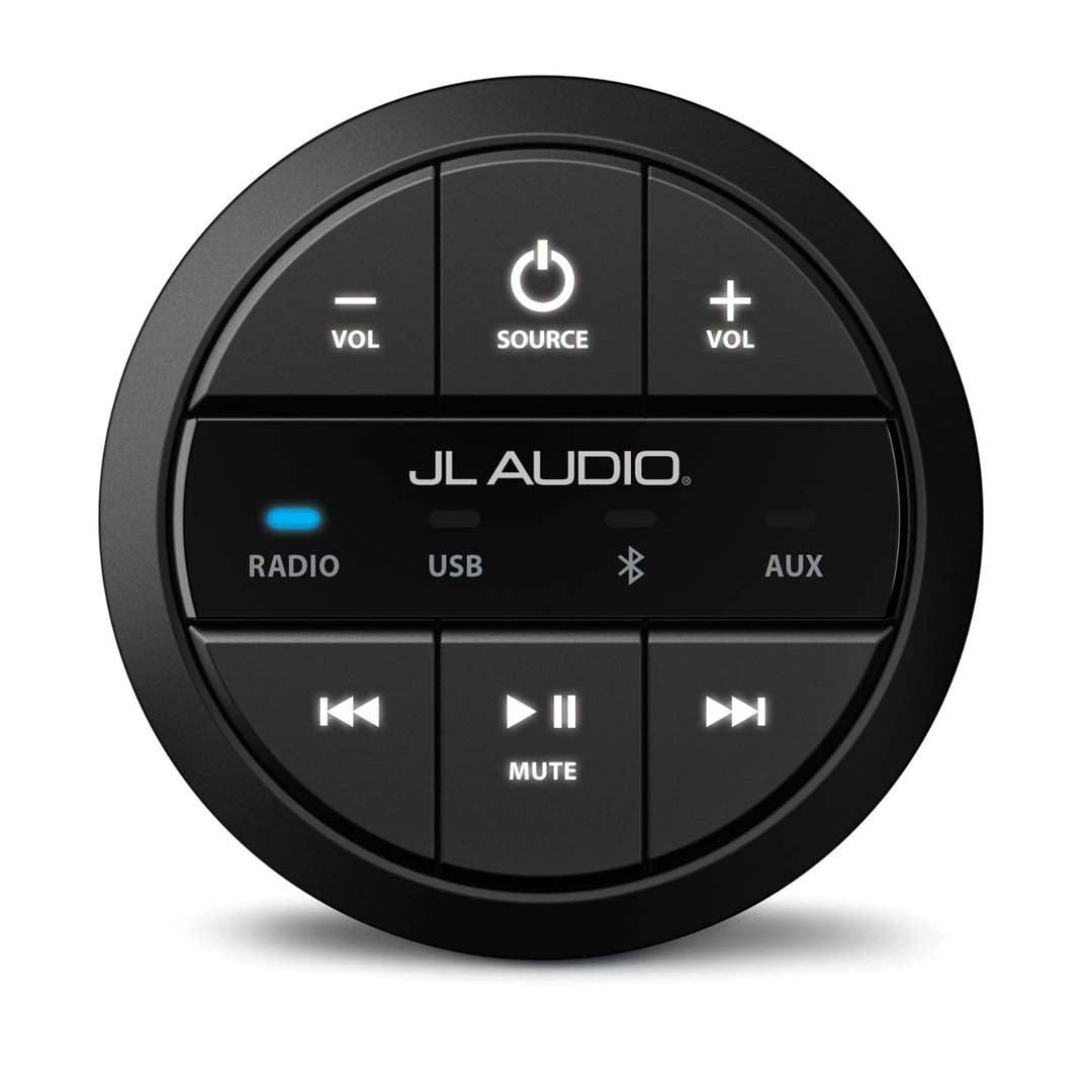 JL Audio MMR-20-BE, Round, wired, non-display remote controller for use with MediaMaster