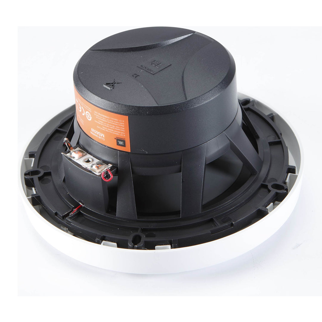 JBL MS65W, Club Series Marine 6 1/2" Mulit-element 2-Way Marine Coaxial Speakers - 75W (White)