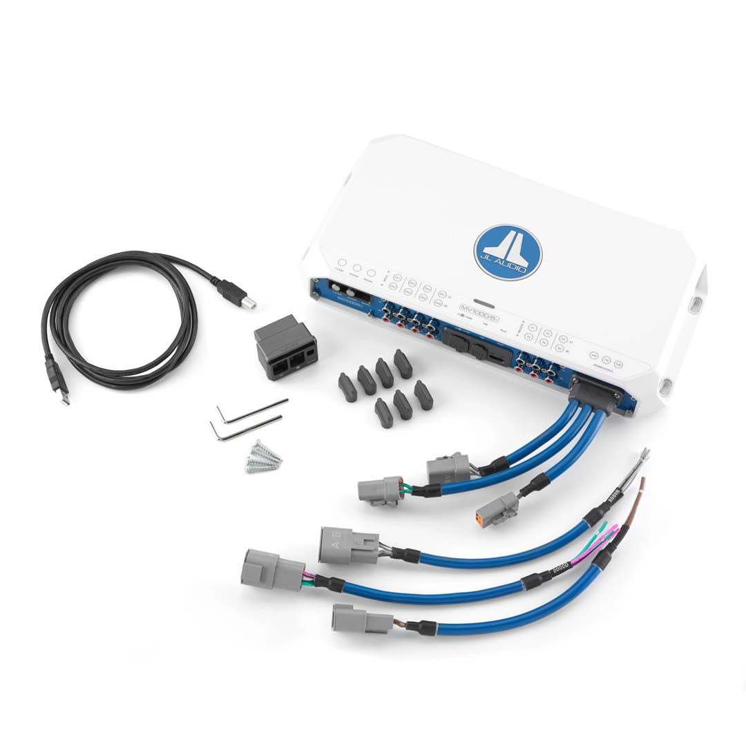JL Audio MV1000/5i, MVi Series Class D 5 Channel Marine Amplifier with Integrated DSP