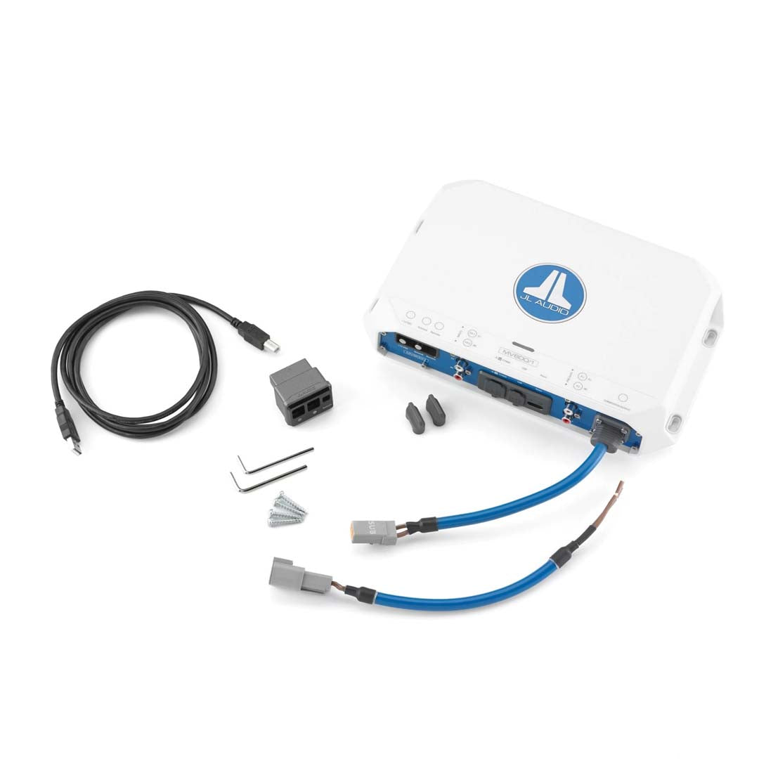 JL Audio MV600/1, MVi Series Class D Monoblock Marine Subwoofer Amplifier - 600W