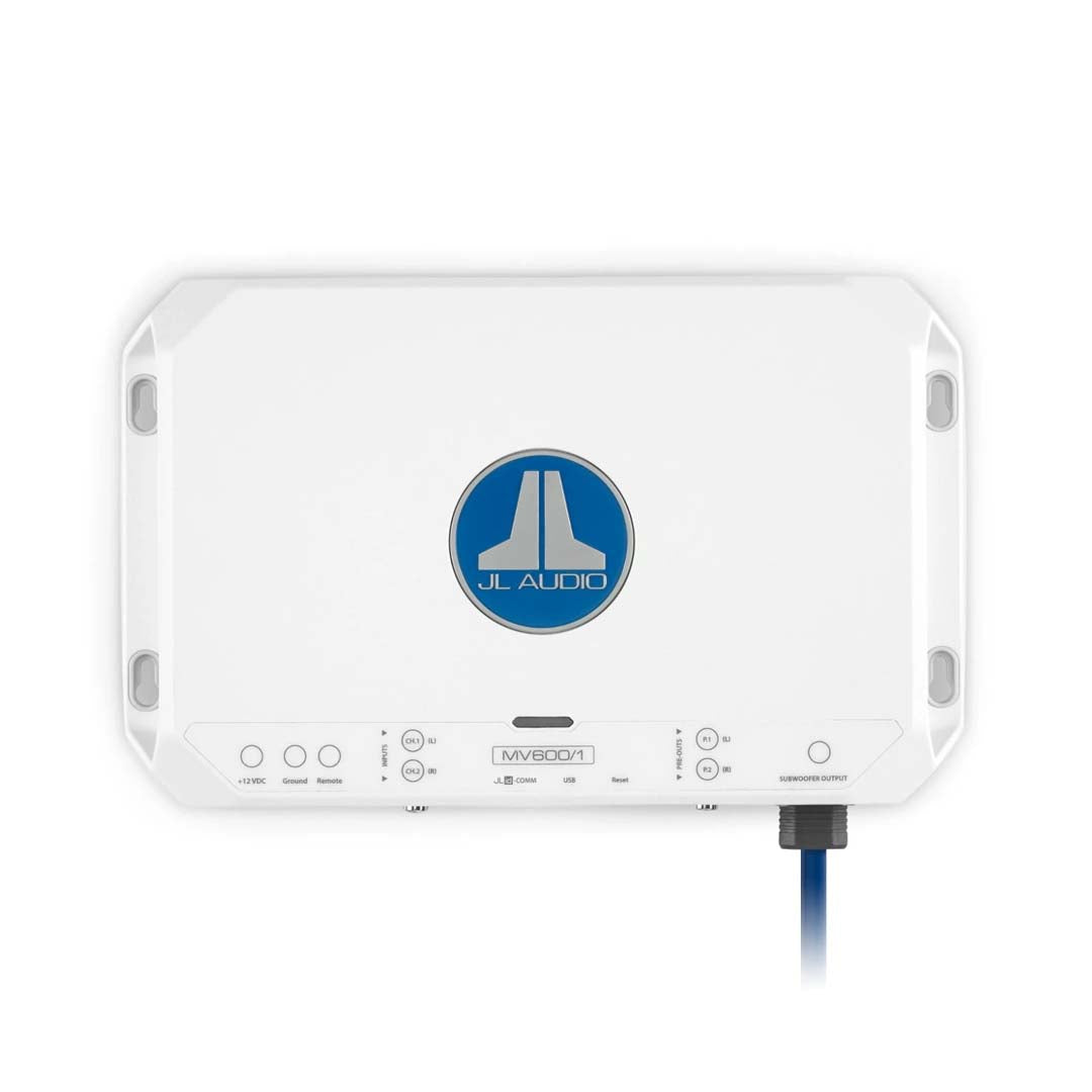 JL Audio MV600/1, MVi Series Class D Monoblock Marine Subwoofer Amplifier - 600W