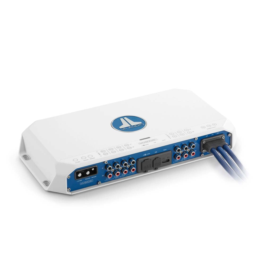 JL Audio MV600/6i, MVi Series Class D 6 Channel Marine Amplifier with Integrated DSP - 600W