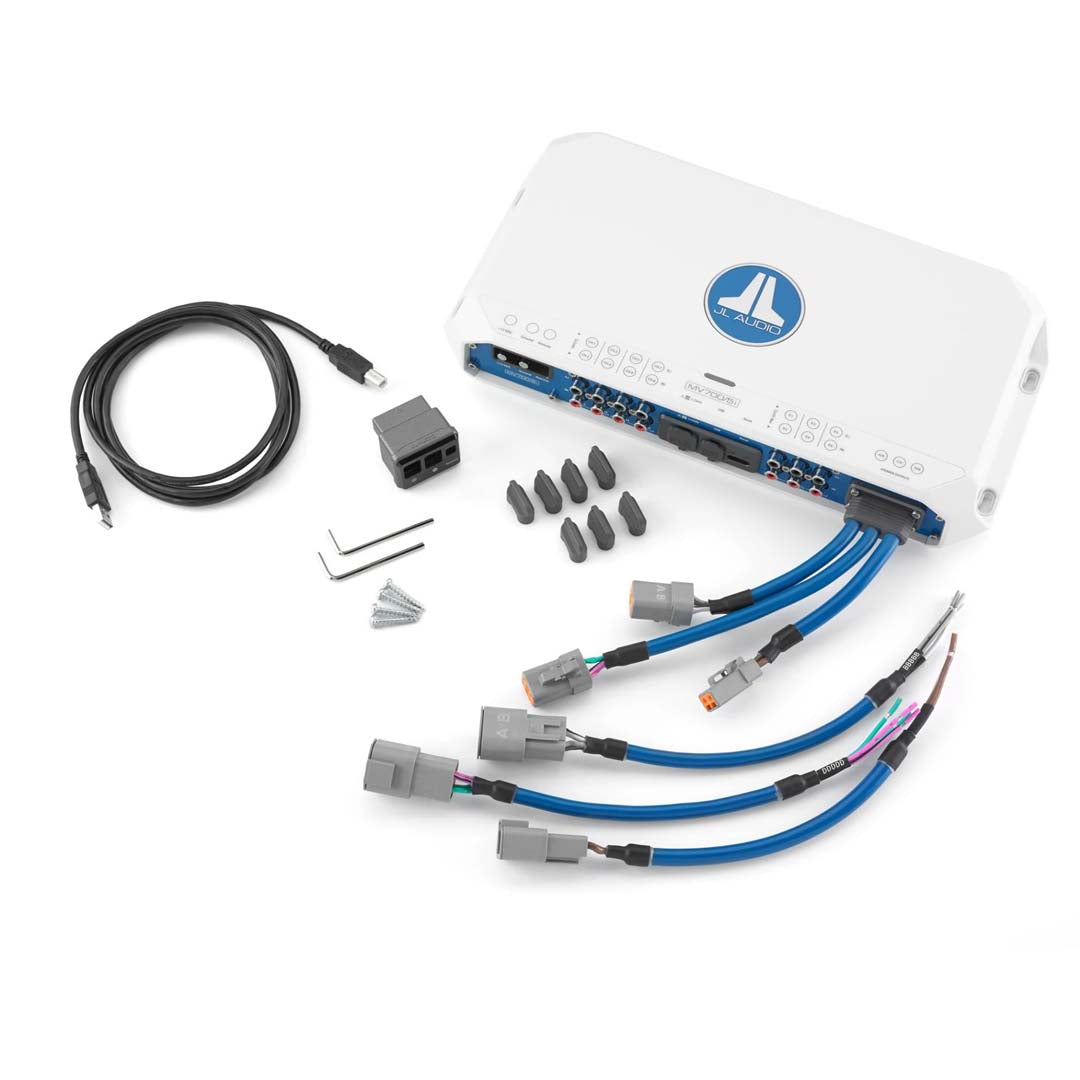 JL Audio MV700/5i, MVi Series Class D 5 Channel Marine Amplifier with Integrated DSP