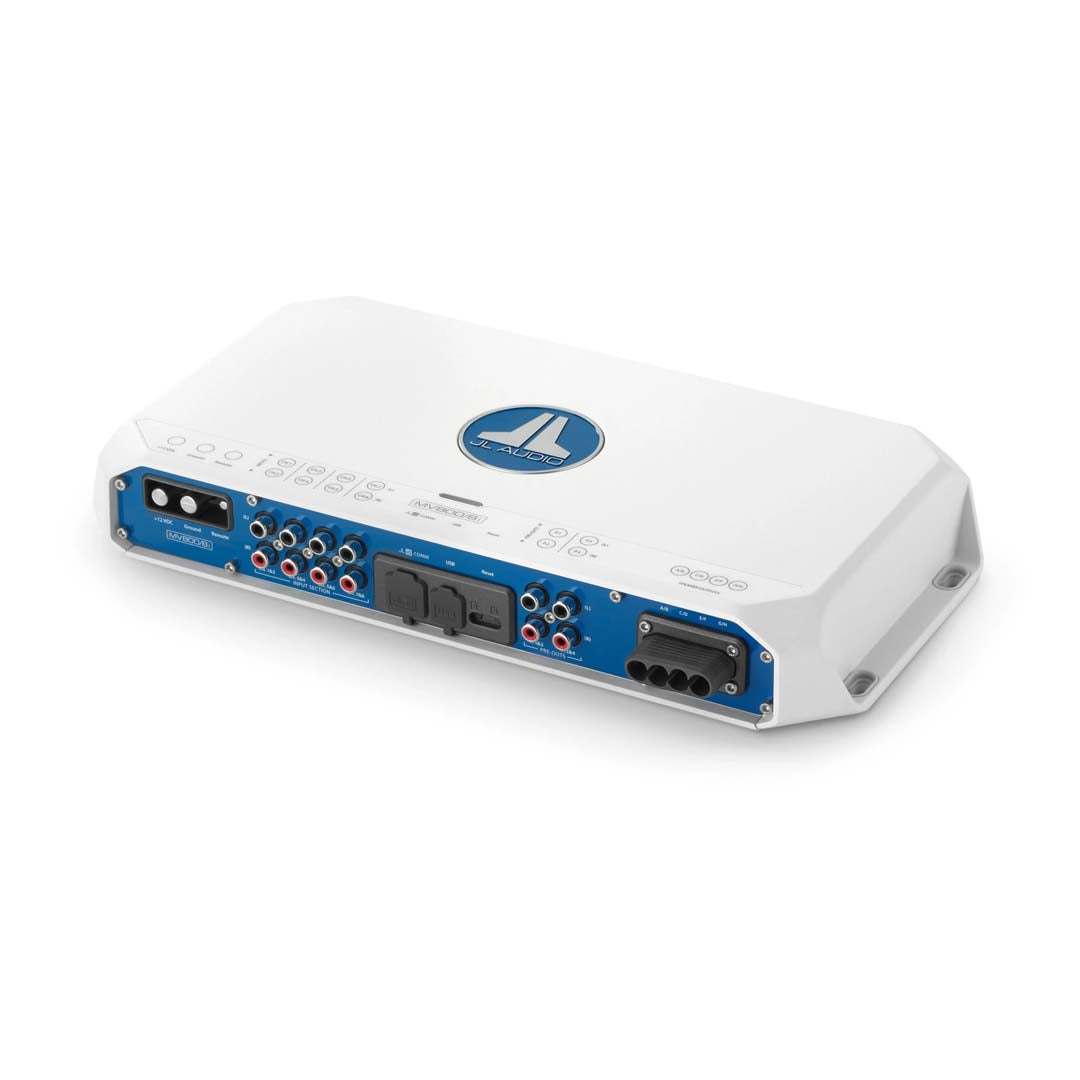 JL Audio MV800/8i, MVi Series Class D 8 Channel Marine Amplifier with Integrated DSP - 800W
