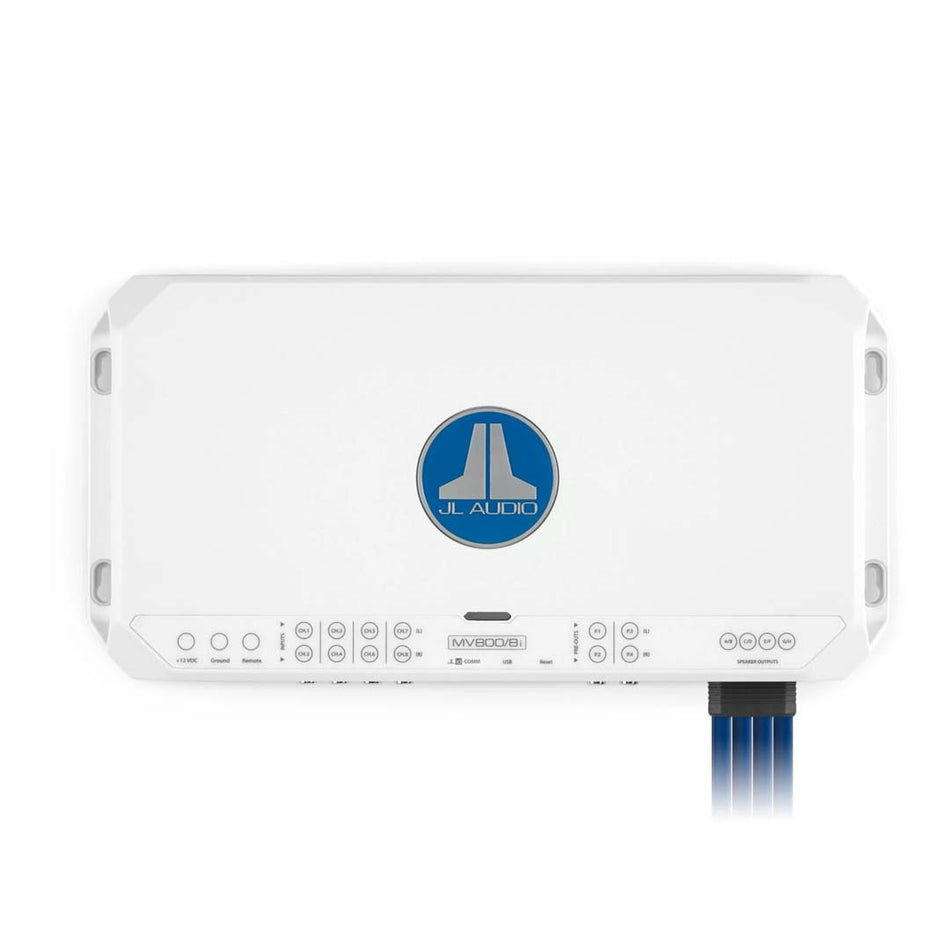 JL Audio MV800/8i, MVi Series Class D 8 Channel Marine Amplifier with Integrated DSP - 800W