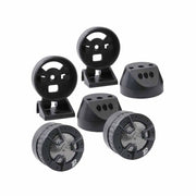 Power Acoustik NB-4, 1" Niobium Tweeter 4-Way Mount- 250W