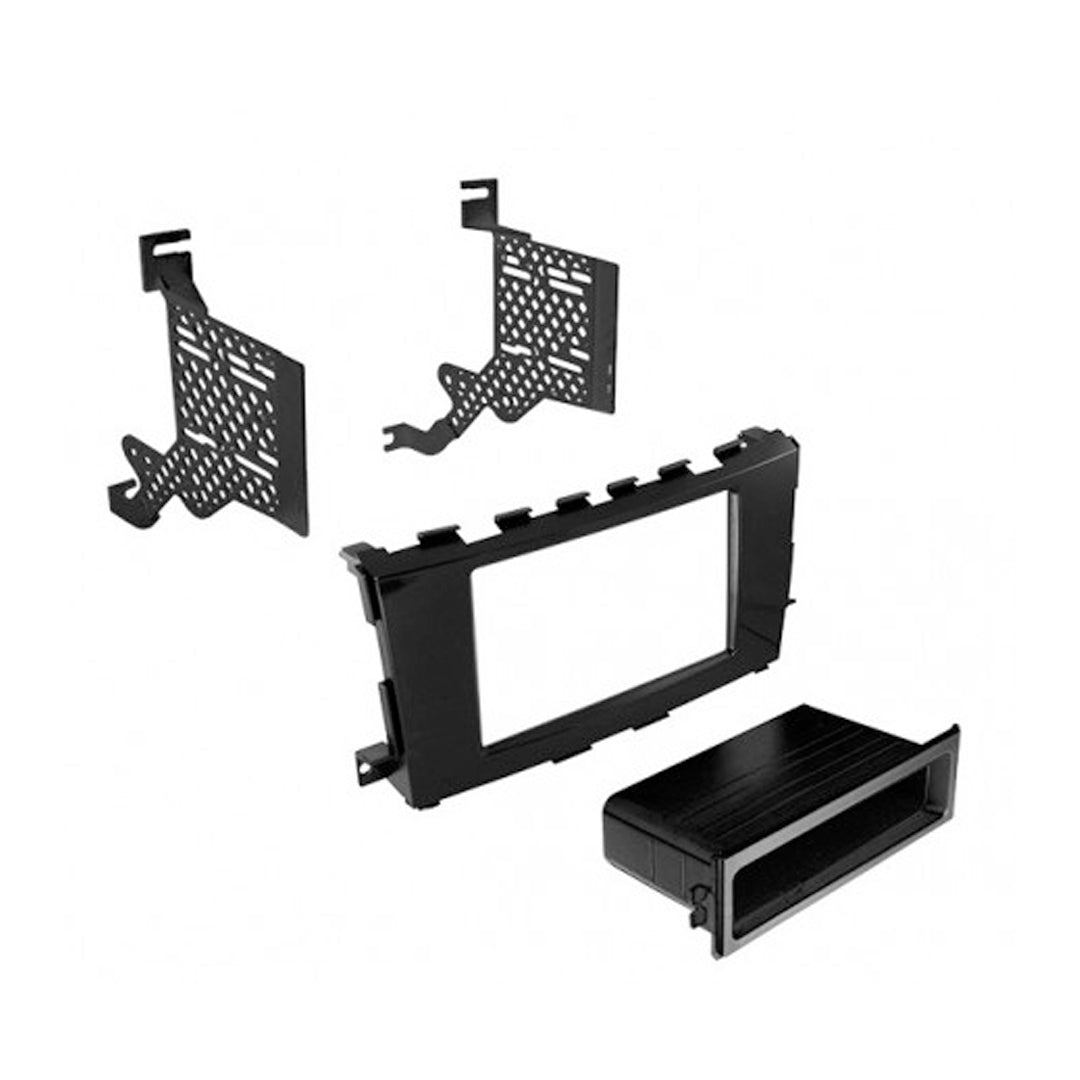 American International NDK738CG, 2013-17 Altima Sedan Single ISO w/ Pocket or Double DIN Channelarcoal Gray Gloss