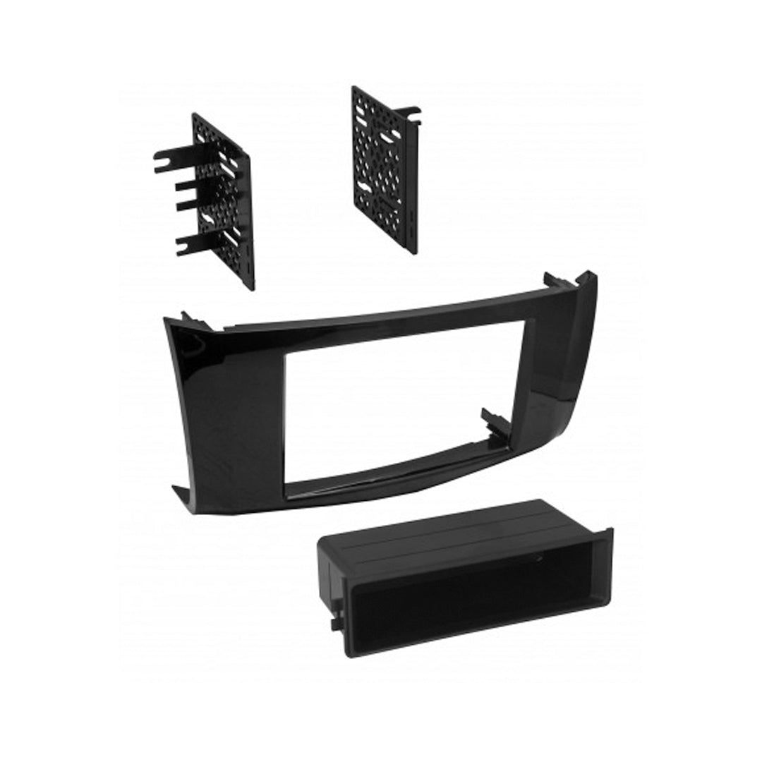 American International NDK748GB, 2013-2017 Nissan Sentra Gloss Black Single ISO w/ Pocket or Double DIN