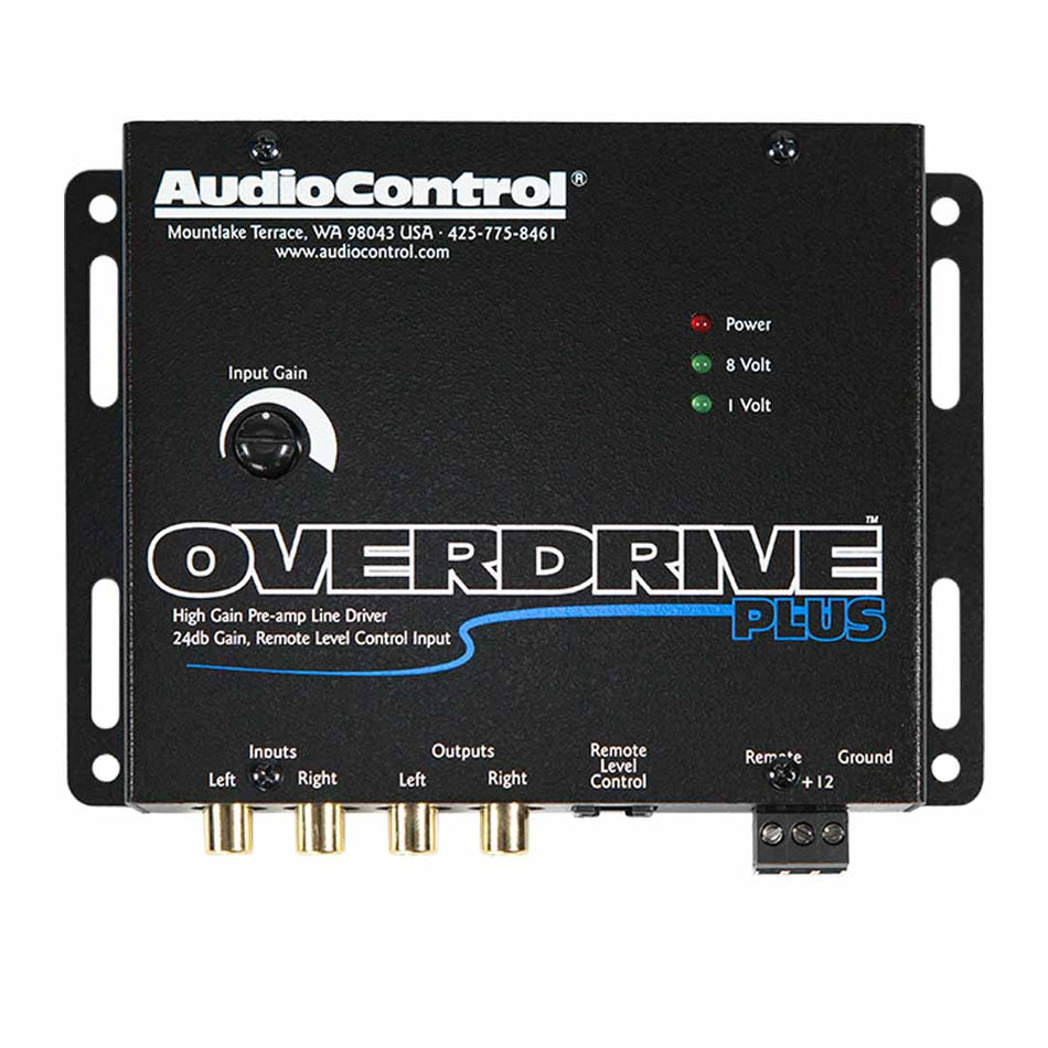 AudioControl Overdrive Plus, 2 Channel Line Driver with Optional Level Control