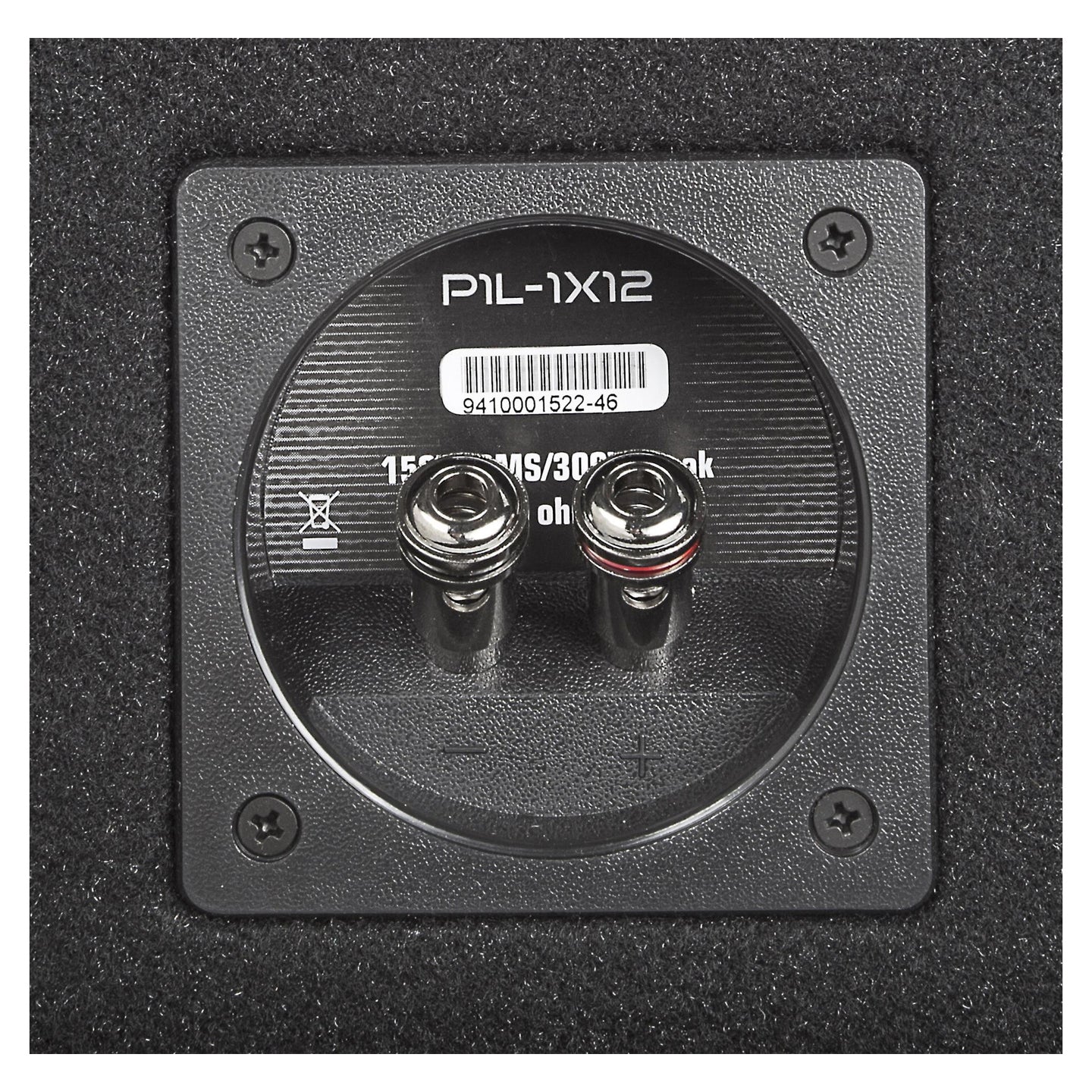 Rockford Fosgate P1-1X12, Punch 12" Ported Loaded Enclosure, 250 Watts RMS