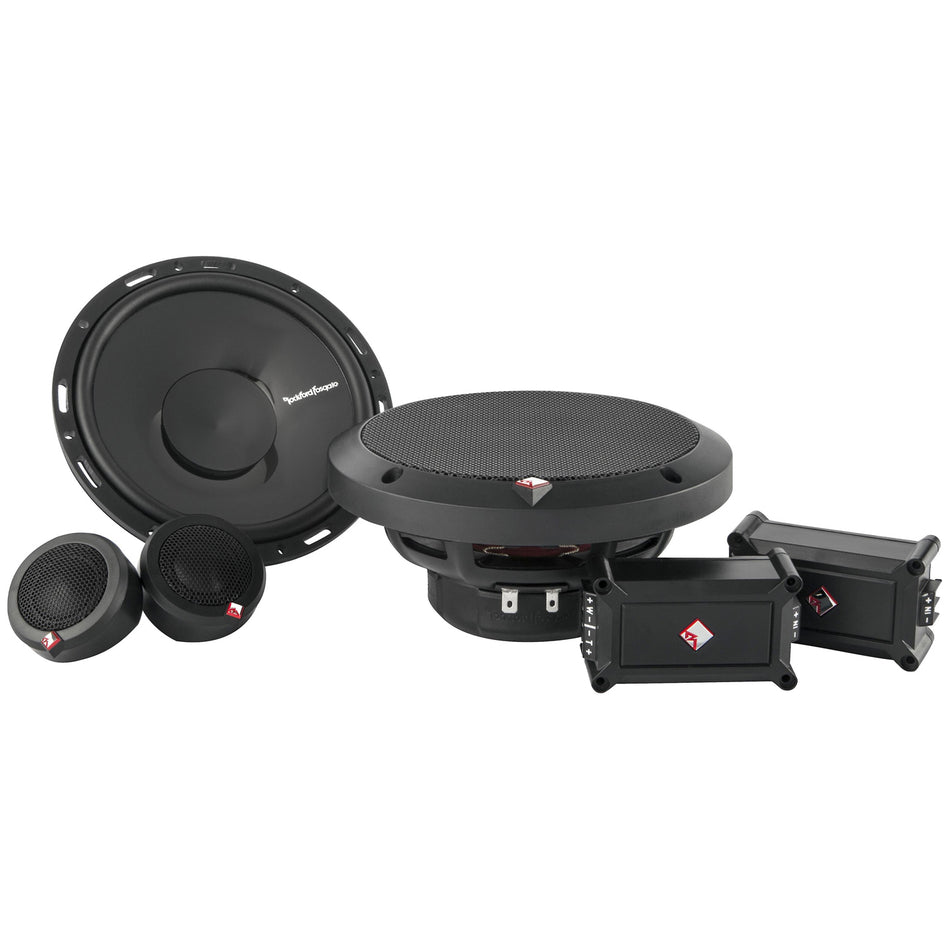 Rockford Fosgate P165-SE, Punch 6.5" 2-Way Component Speakers w/ External Crossover, 120W