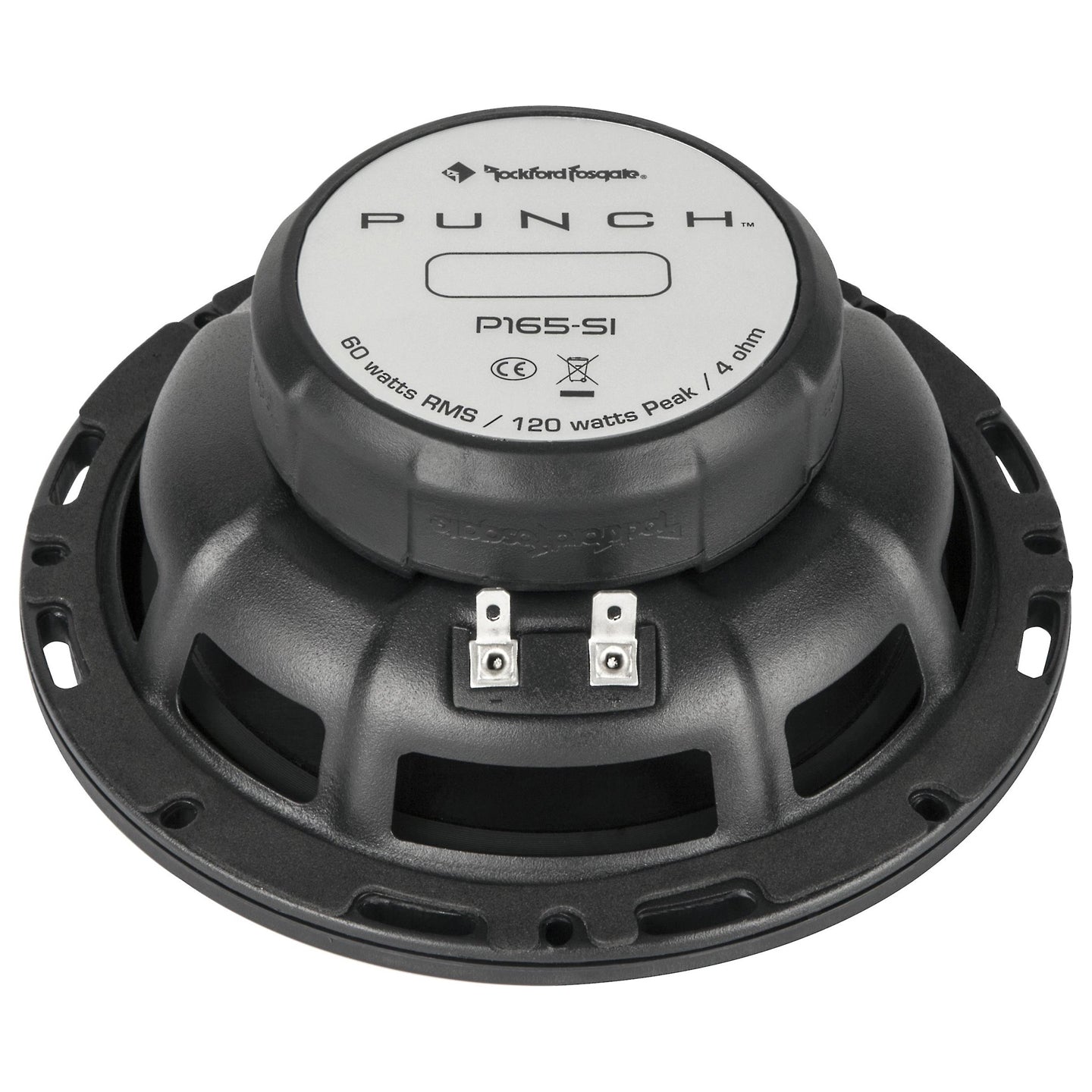 Rockford Fosgate P165-SI, Punch 6.5" 2-Way Component Speakers w/ Integrated Crossover, 120W