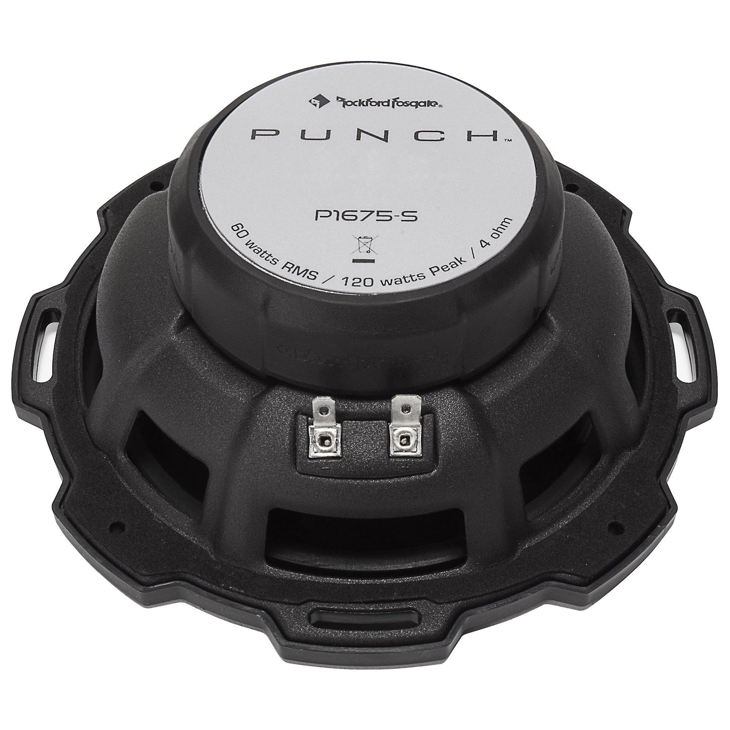 Rockford Fosgate P1675-S, Punch 6.75" 2-Way Component Speakers, 120W