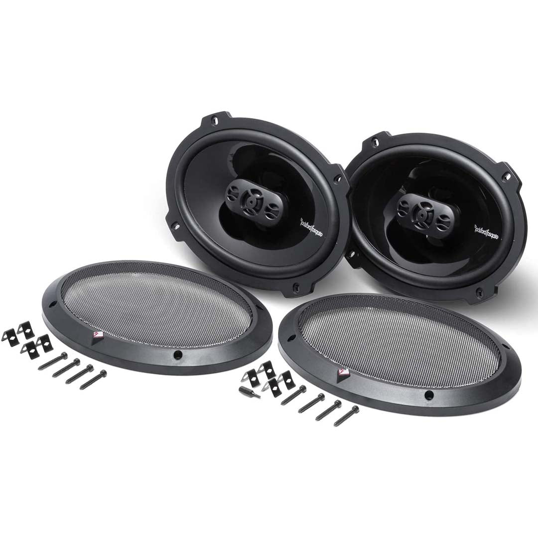 Rockford Fosgate P1694, Punch 6X9" Full Range 4-Way Speakers, 150W